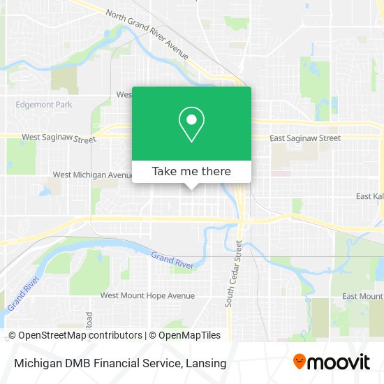 Mapa de Michigan DMB Financial Service