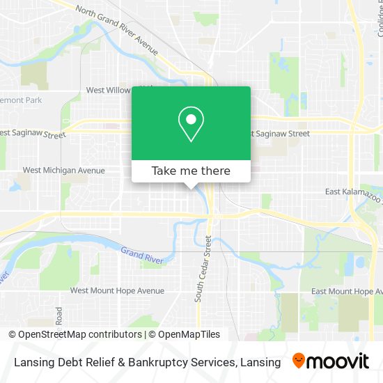 Lansing Debt Relief & Bankruptcy Services map