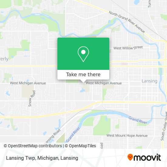 Mapa de Lansing Twp, Michigan