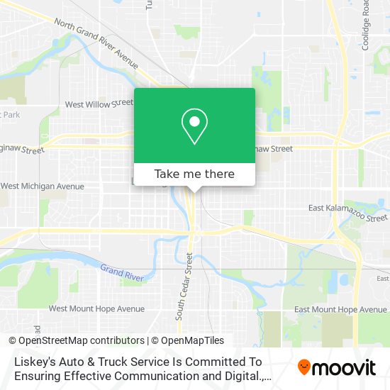 Mapa de Liskey's Auto & Truck Service Is Committed To Ensuring Effective Communication and Digital.