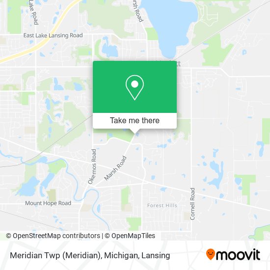 Meridian Twp (Meridian), Michigan map