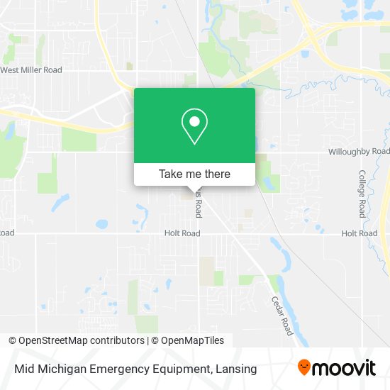 Mid Michigan Emergency Equipment map
