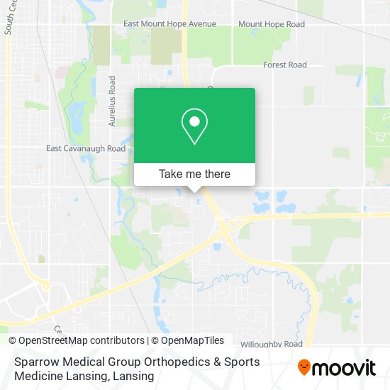 Mapa de Sparrow Medical Group Orthopedics & Sports Medicine Lansing