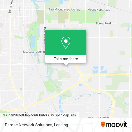 Pardee Network Solutions map