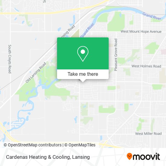 Cardenas Heating & Cooling map