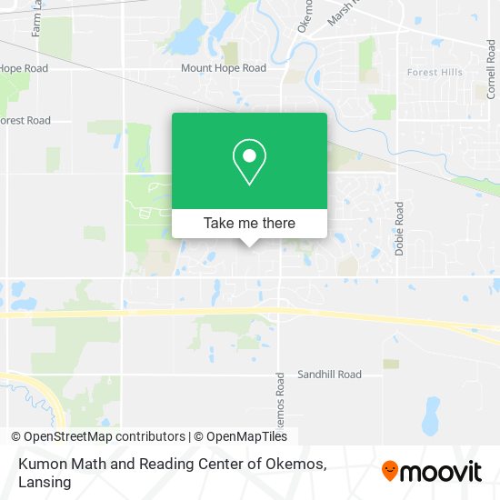 Mapa de Kumon Math and Reading Center of Okemos