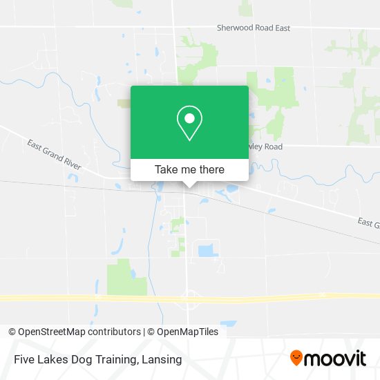 Mapa de Five Lakes Dog Training