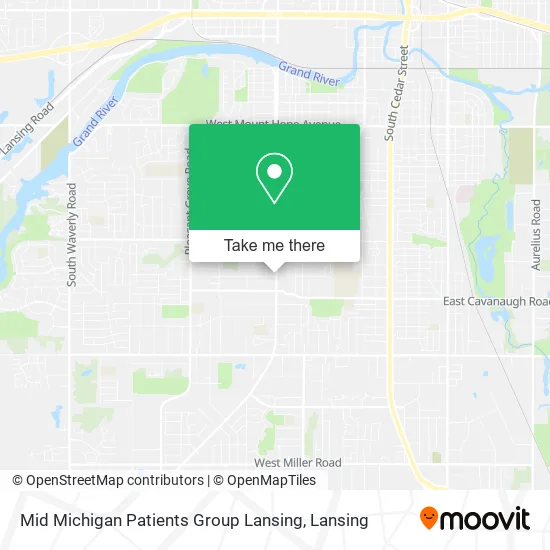 Mid Michigan Patients Group Lansing map