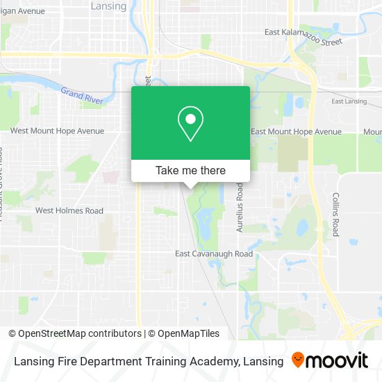 Lansing Fire Department Training Academy map