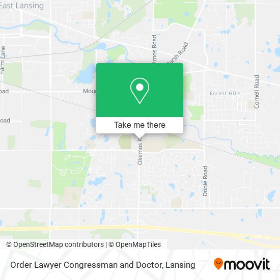 Mapa de Order Lawyer Congressman and Doctor