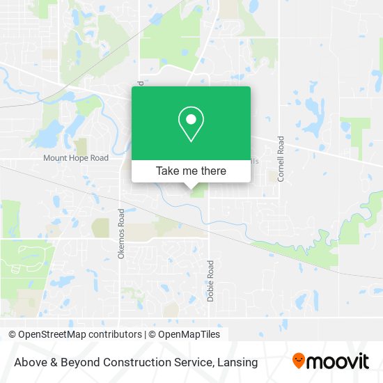 Above & Beyond Construction Service map