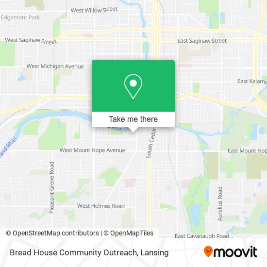 Bread House Community Outreach map