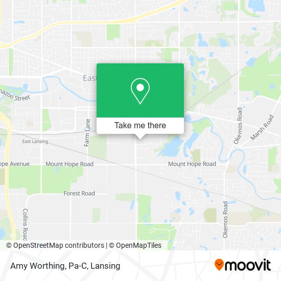 Mapa de Amy Worthing, Pa-C