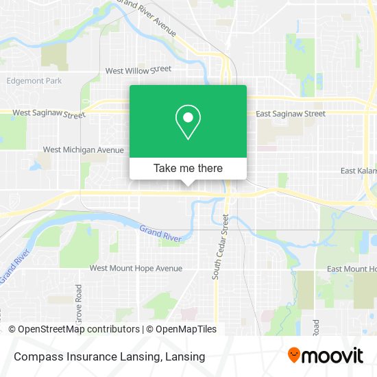 Compass Insurance Lansing map