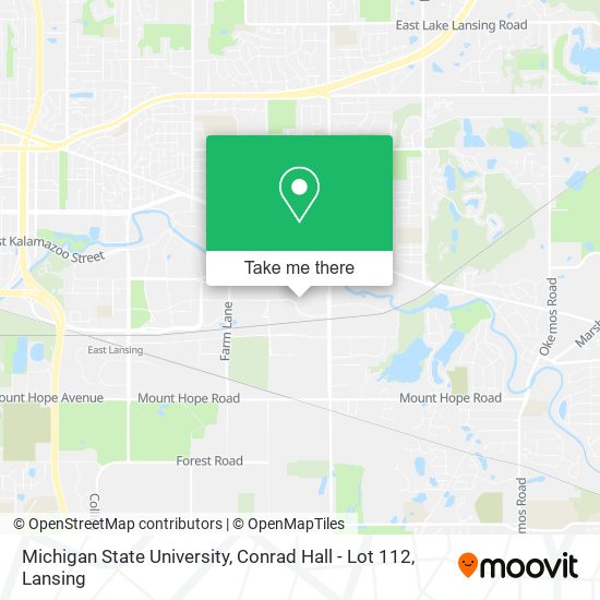 Mapa de Michigan State University, Conrad Hall - Lot 112