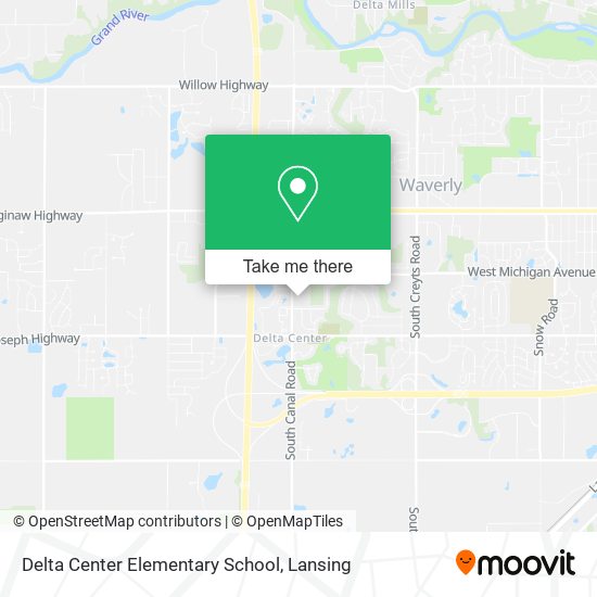 Delta Center Elementary School map