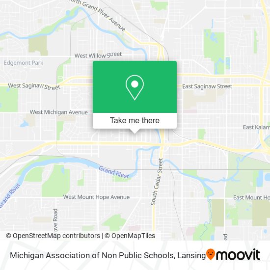 Michigan Association of Non Public Schools map