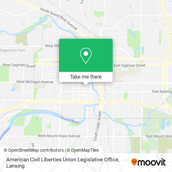American Civil Liberties Union Legislative Office map