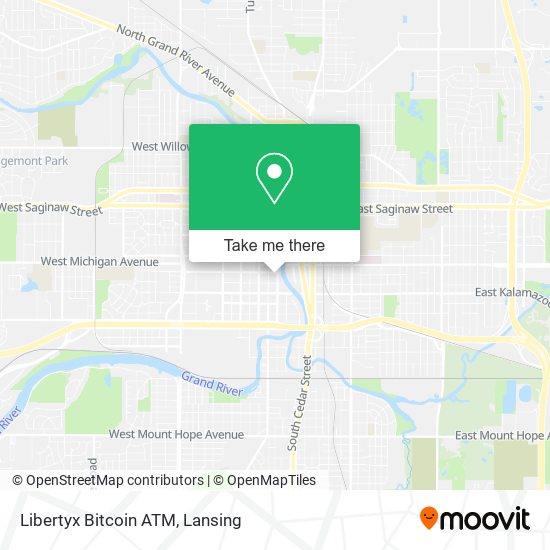 Mapa de Libertyx Bitcoin ATM