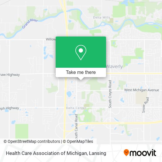 Mapa de Health Care Association of Michigan
