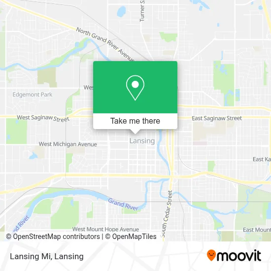 Lansing Mi map