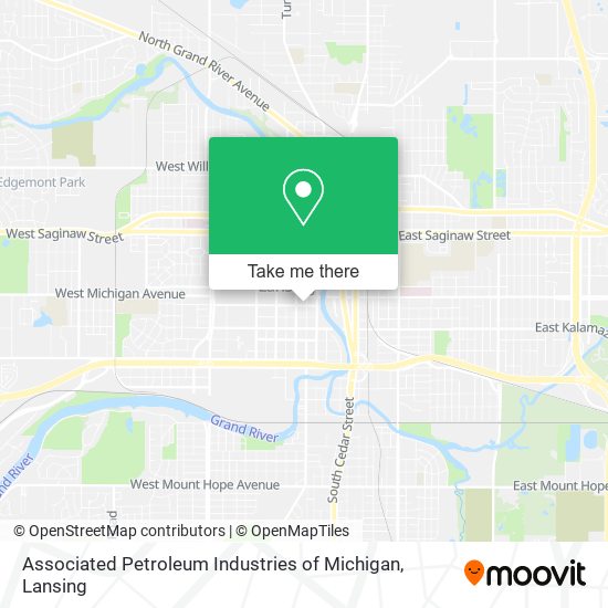 Associated Petroleum Industries of Michigan map