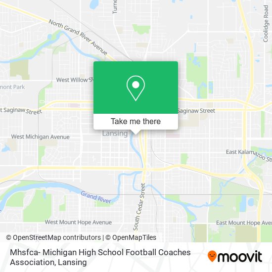 Mhsfca- Michigan High School Football Coaches Association map
