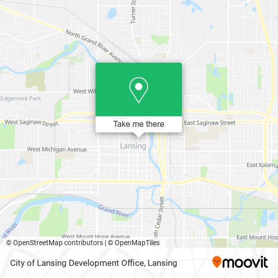 City of Lansing Development Office map