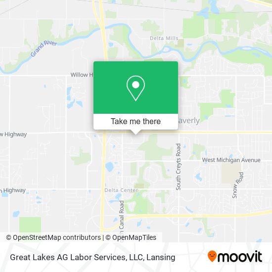 Mapa de Great Lakes AG Labor Services, LLC