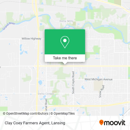 Clay Coey Farmers Agent map