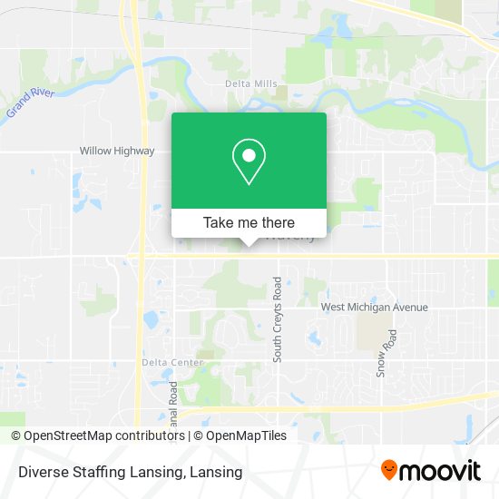Diverse Staffing Lansing map