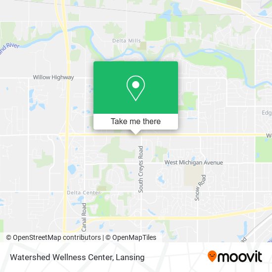 Watershed Wellness Center map
