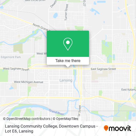 Mapa de Lansing Community College, Downtown Campus - Lot E6