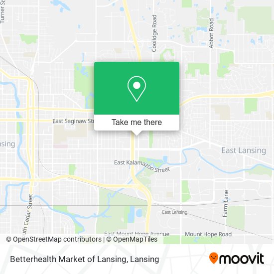 Betterhealth Market of Lansing map