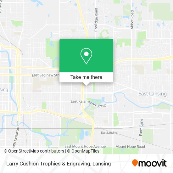 Larry Cushion Trophies & Engraving map
