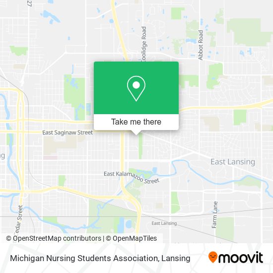 Michigan Nursing Students Association map