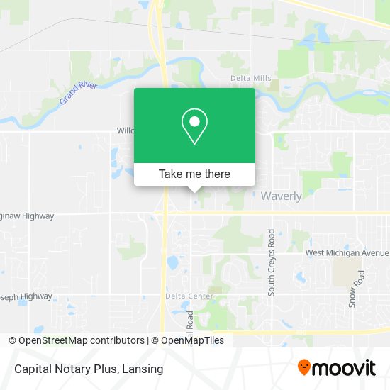 Capital Notary Plus map