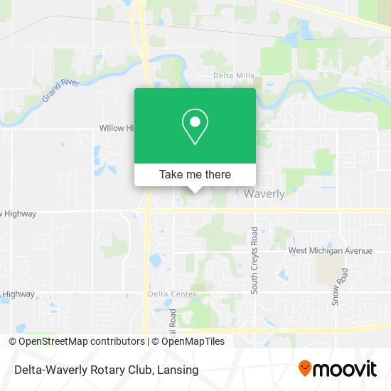 Delta-Waverly Rotary Club map