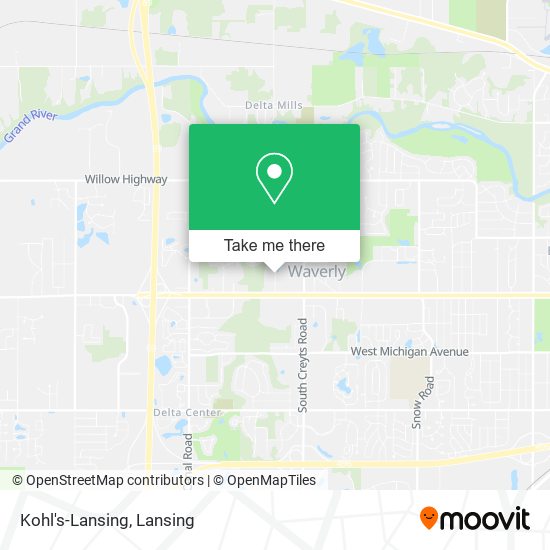 Kohl's-Lansing map