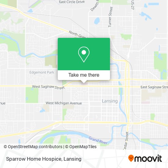 Sparrow Home Hospice map