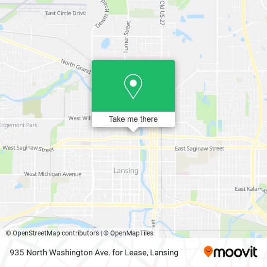 935 North Washington Ave. for Lease map