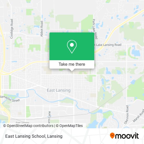 East Lansing School map