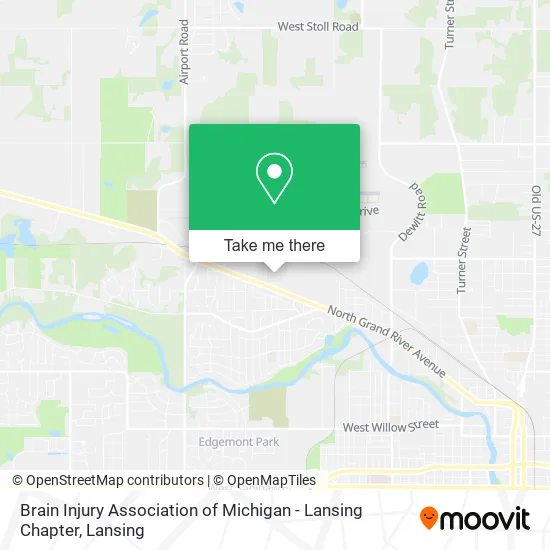 Brain Injury Association of Michigan - Lansing Chapter map