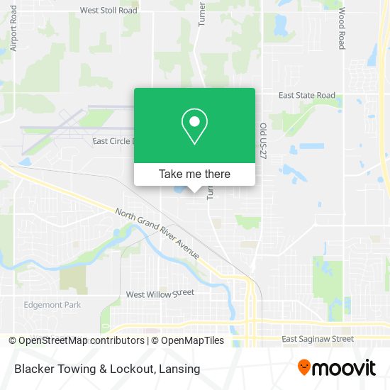 Blacker Towing & Lockout map