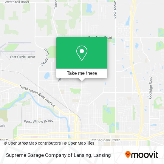 Mapa de Supreme Garage Company of Lansing