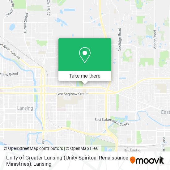 Unity of Greater Lansing (Unity Spiritual Renaissance Ministries) map
