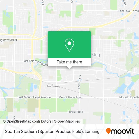 Mapa de Spartan Stadium (Spartan Practice Field)