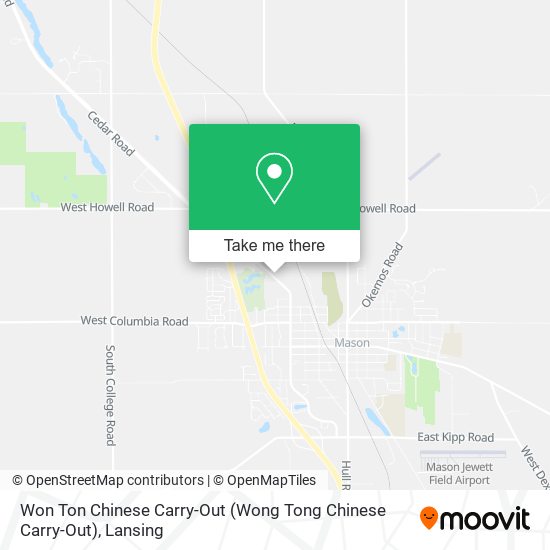 Won Ton Chinese Carry-Out (Wong Tong Chinese Carry-Out) map