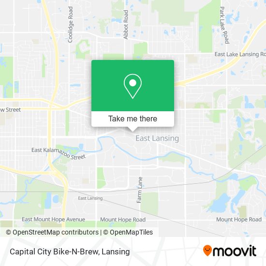 Capital City Bike-N-Brew map