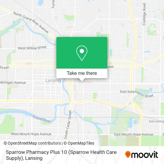 Mapa de Sparrow Pharmacy Plus 10 (Sparrow Health Care Supply)